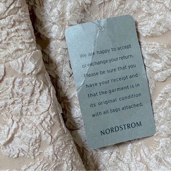 JS Collections Emery Faux Wrap Cocktail Dress - Champagne - Picture 13 of 16